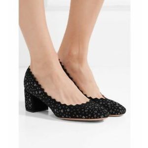 Chloe Lauren Black Suede Heels